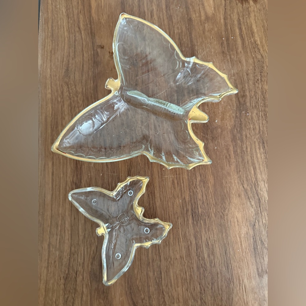 Glass Butterfly dishes